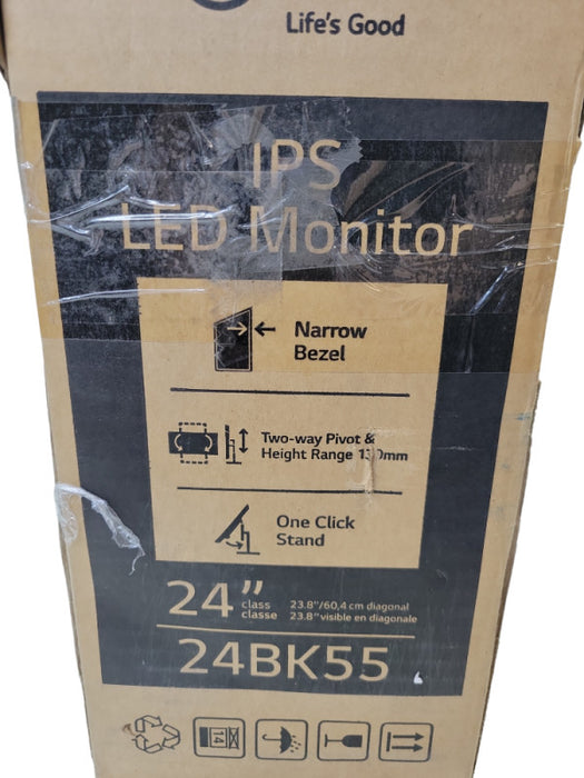 (Open Box) LG 24BK55 24\\" Monitor 1920x1080 75Hz 5ms IPS LED %