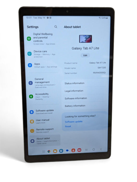 Samsung Galaxy Tab A7 Lite 32GB ONE UI 6 UNLOCKED SM-T220 -