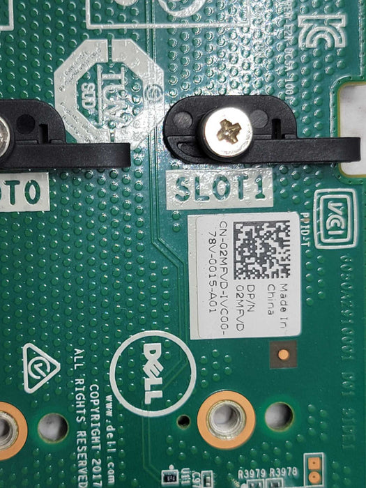 Dell 02MFVD Controller BOSS-S1 2x .2 SSD SATA PCIe Low Profile Card Adapter Q_