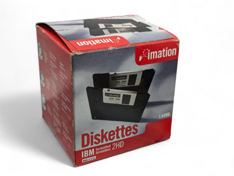 Pack of 20 Imation 2HD IBM 1.44 MB diskettes -