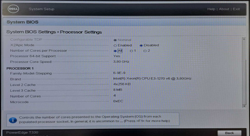 Dell T330 Tower Server| Xeon E3-1270 v6 @3.80GHz 4C, 16GB DDR4, H330, 8x 3.5\\"