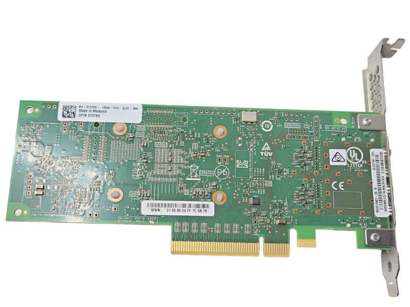 DELL QLE2742L-DEL 32GB DUAL PORT SFP + PCIE FIBER CHANNEL ADAPTER 0T3TK5 FH Q_