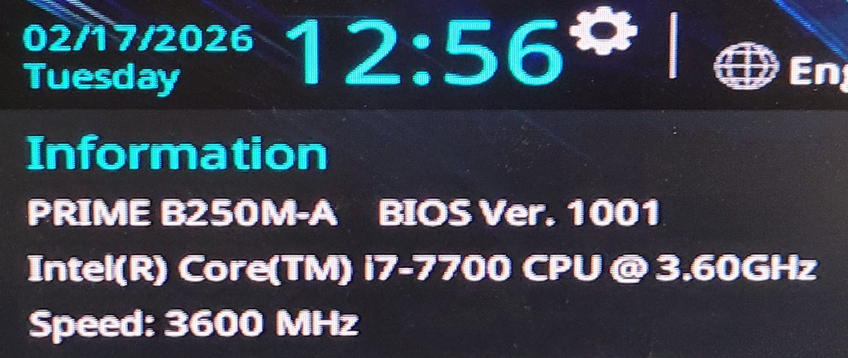 Intel Core i7-7700 ASUS PRIME B250M-A Ver.1001 + I/O Plate