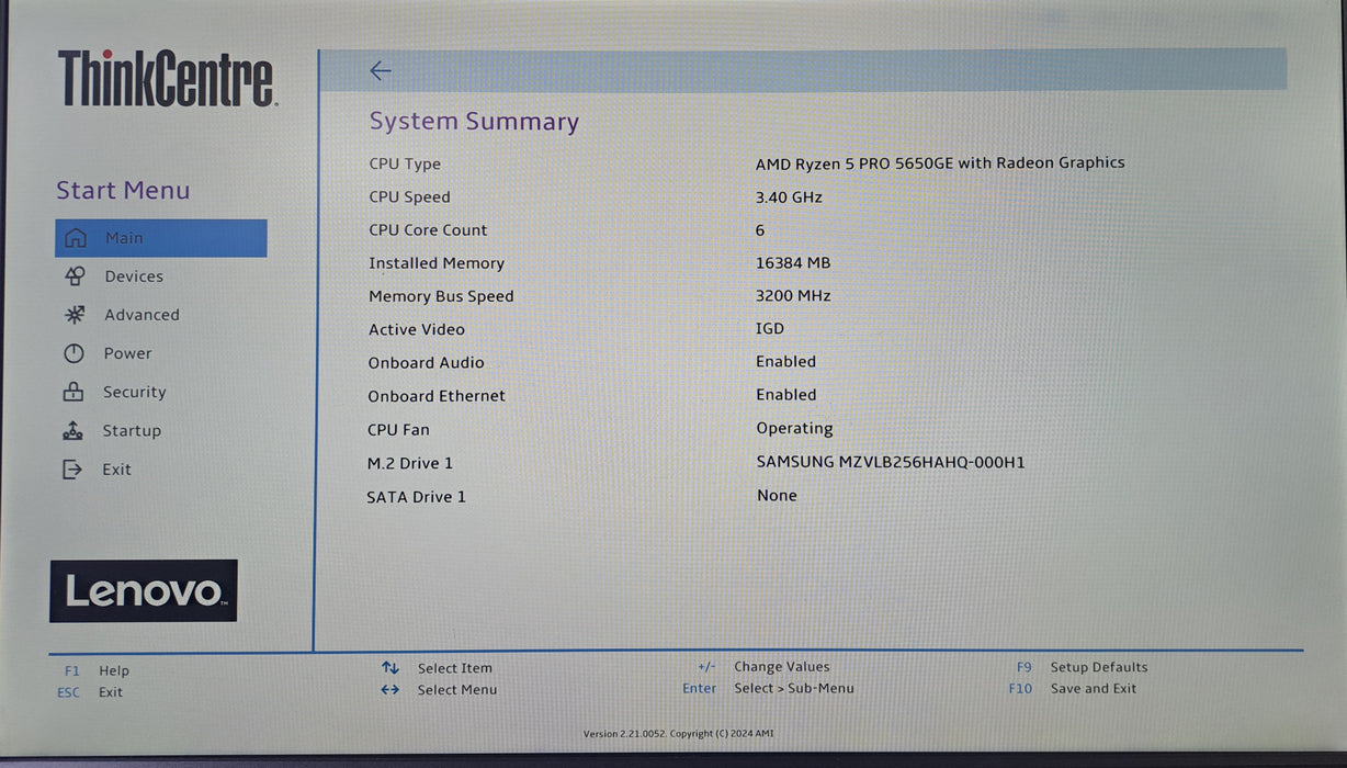 Lenovo ThinkCentre M75q Gen 2 | Ryzen 5 PRO 5650GE, 16GB RAM, 256GB NVMe *READ