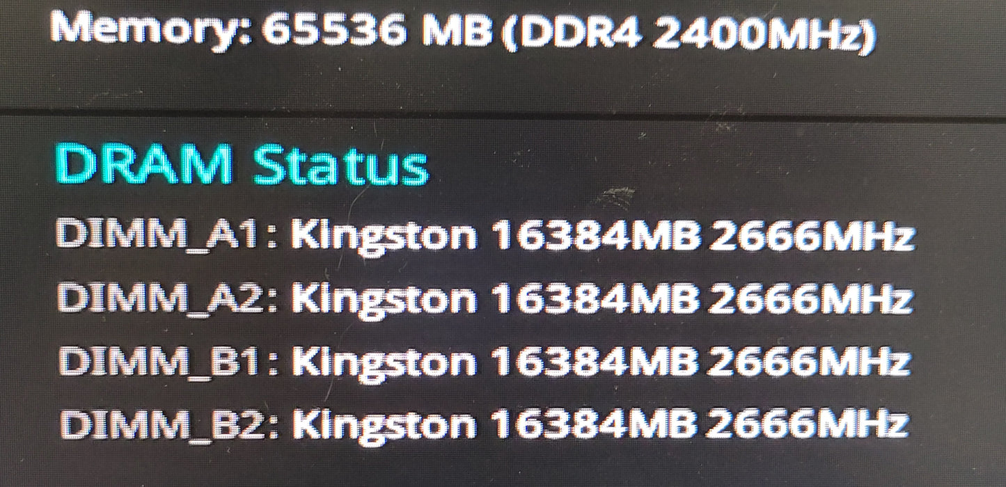 Kingston ValueRAM 64GB Kit (4x16GB) DDR4-2666 UDIMM PC4-21300 CL19 Non-ECC KVR26