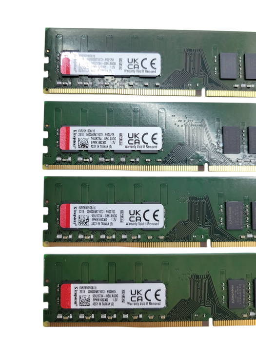 Kingston ValueRAM 64GB Kit (4x16GB) DDR4-2666 UDIMM PC4-21300 CL19 Non-ECC KVR26
