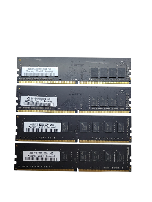Lot of 4x - 4GB PC4-19200U DDR4-2400 Desktop RAM