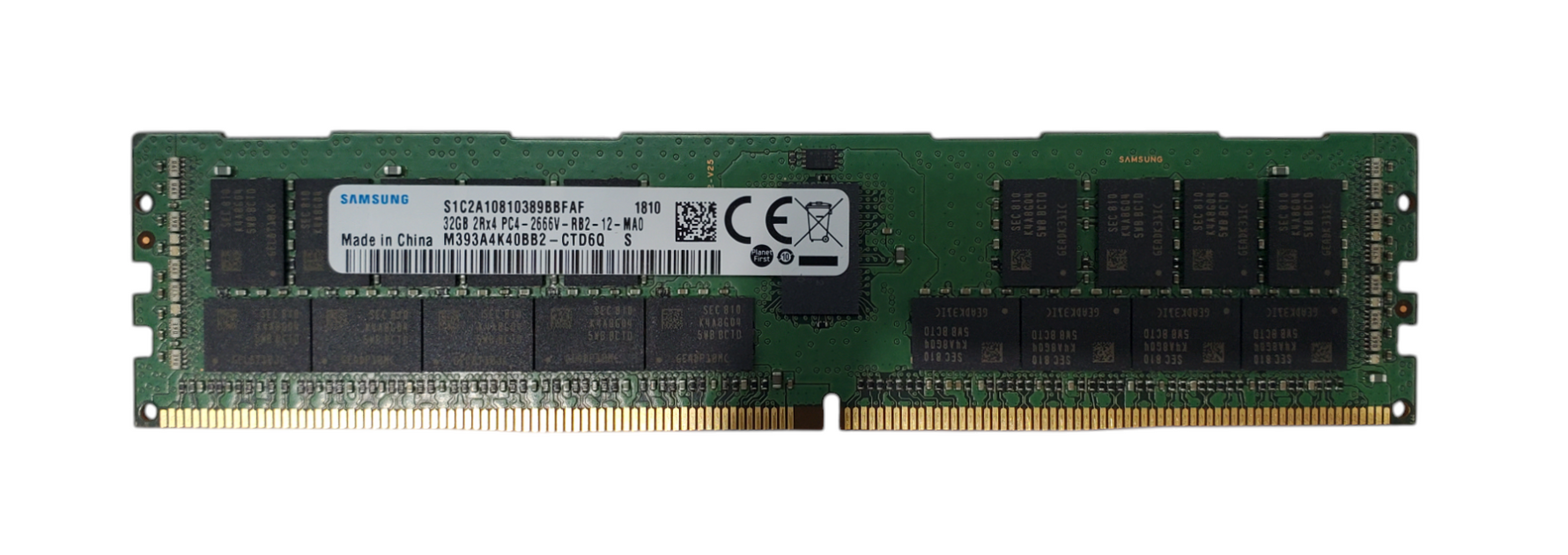 Samsung 32GB 2Rx4 PC4-2666V-RB2-12-MA0 Server RAM | M393A4K40BB2