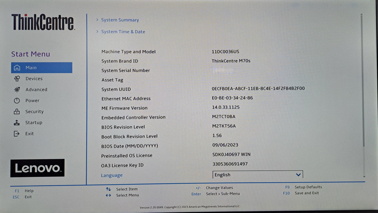 Lenovo ThinkCentre M70s SFF | Intel Core i5-10400, 16GB DDR4, 256GB NVMe