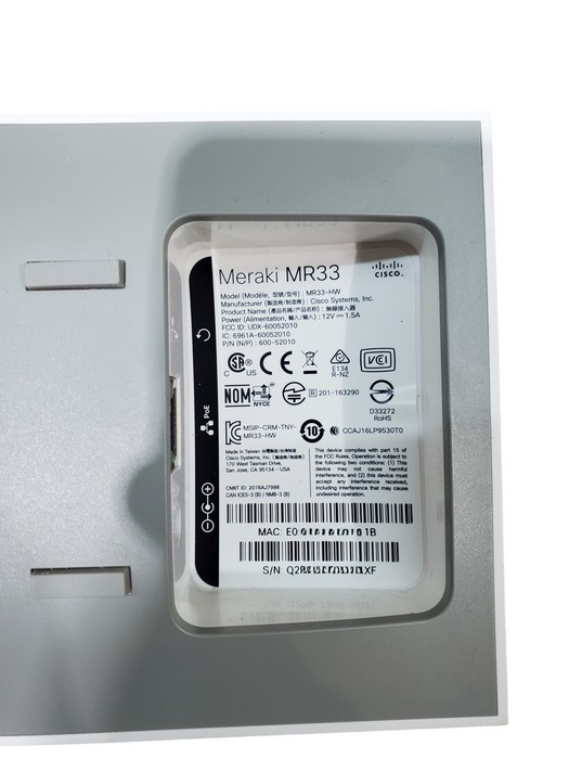 Lot 3x Cisco Meraki MR33 Access Point MR33-HW - Unclaimed