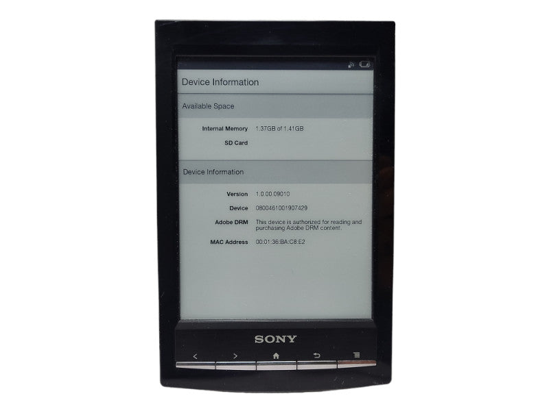 Sony Touch Screen Digital Book eReader PRS-T1 $