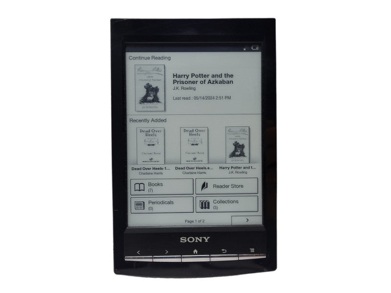 Sony Touch Screen Digital Book eReader PRS-T1 $