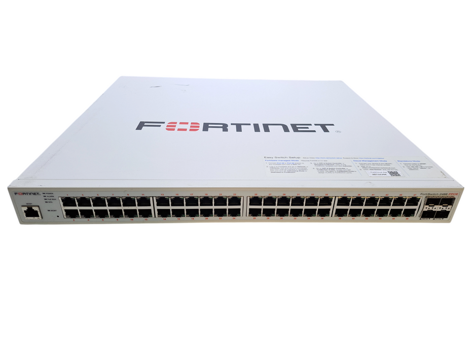 Fortinet FS-248E-FPOE | 48-Port Gigabit FPOE, 4x SFP Switch  *READ*