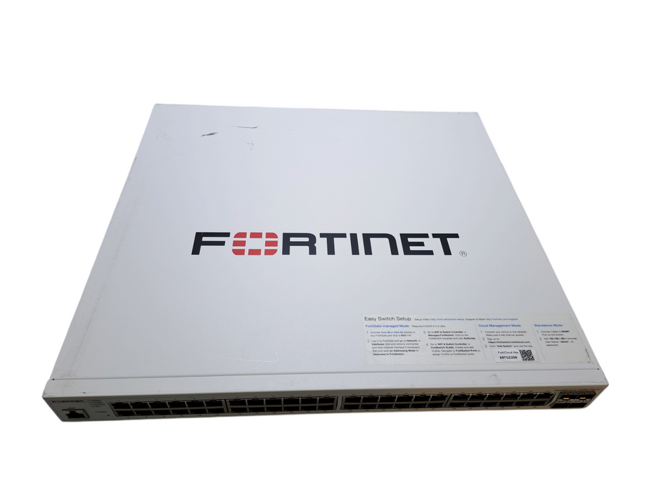 Fortinet FS-248E-FPOE | 48-Port Gigabit FPOE, 4x SFP Switch  *READ*
