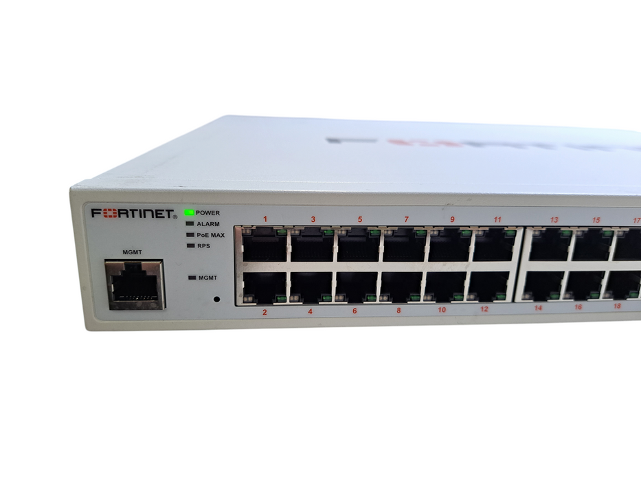 Fortinet FS-248E-FPOE | 48-Port Gigabit FPOE, 4x SFP Switch  *READ*