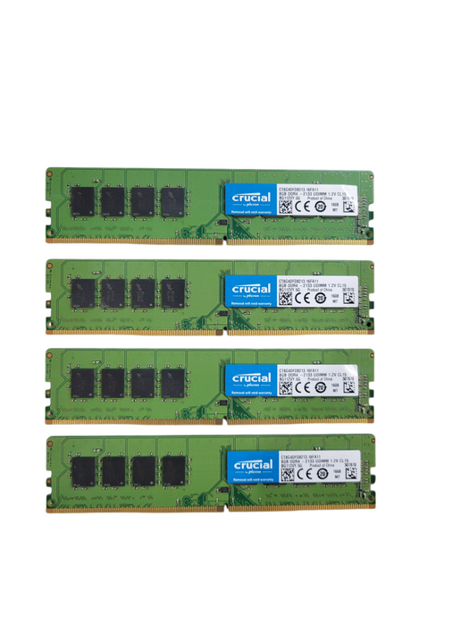 Lot of 4x - Crucial CT8G4DFD8213.16FA11  PC4-17000 DDR4-2133MHz non-ECC Desktop RAM