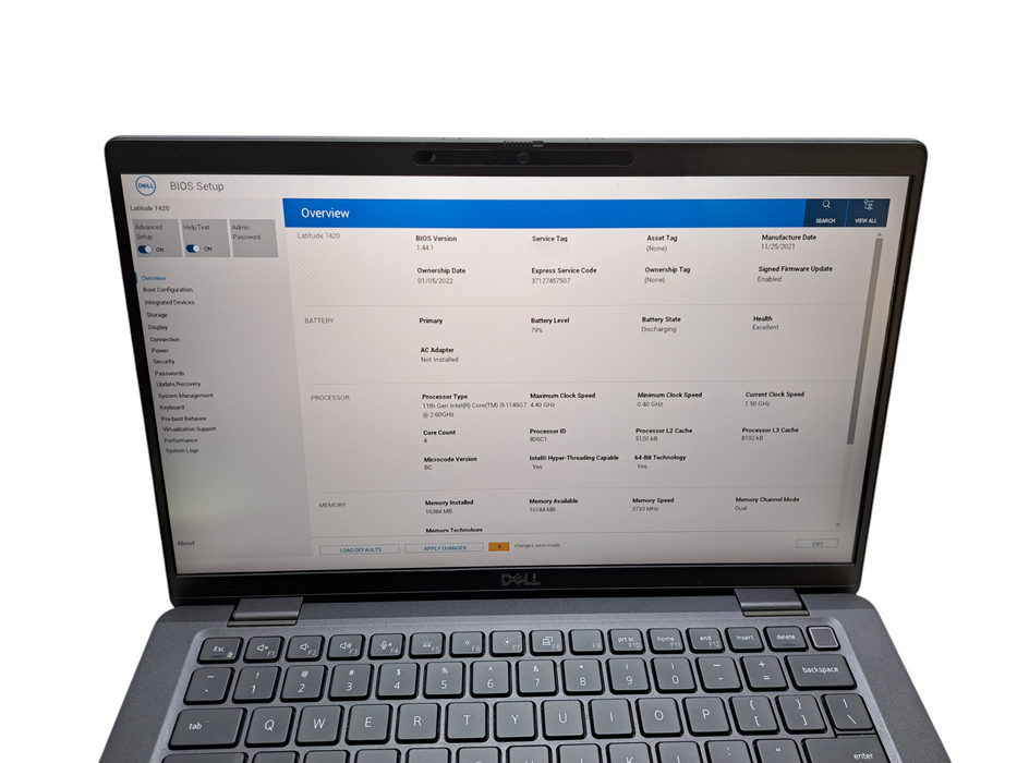 Dell Latitude 7420 | Intel Core i5-1145G7 @2.60GHz, 16GB DDR4, 256GB NVMe