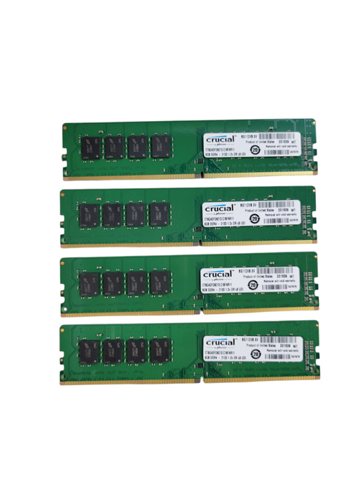 Lot of 4x - Crucial CT8G4DFD8213.16FA11 PC4-17000 DDR4-2133MHz non-ECC Desktop RAM