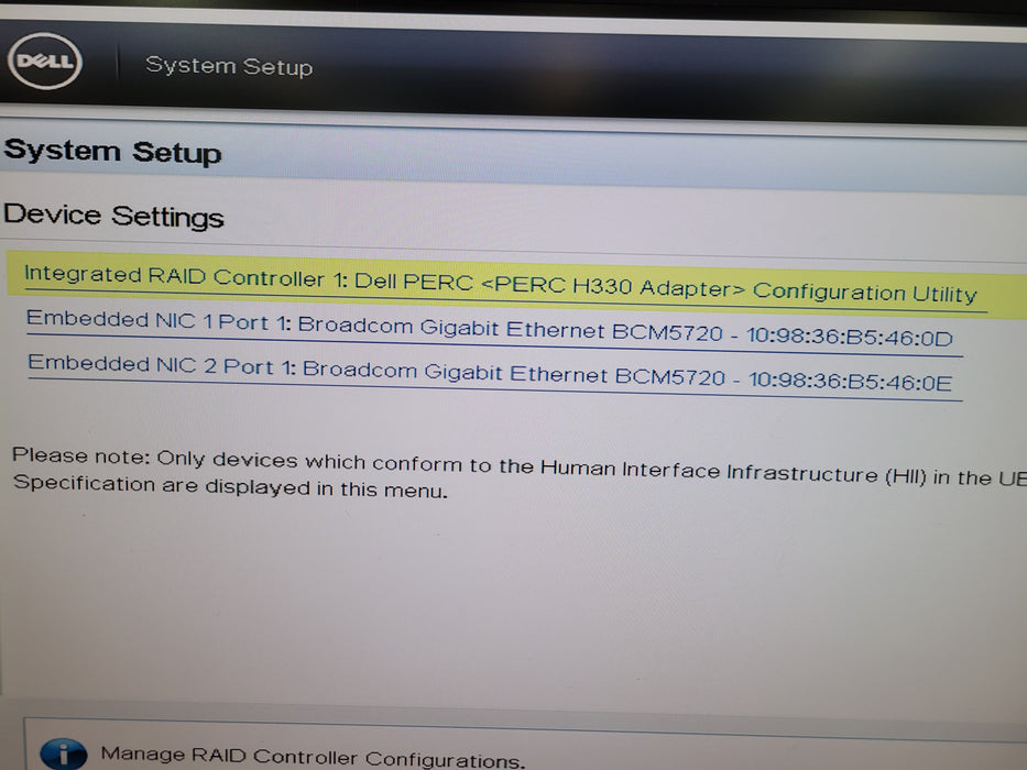 Dell PowerEdge R330 - Xeon E3-1220 v5 16GB DDR4 PERC H330 2x350W PSU