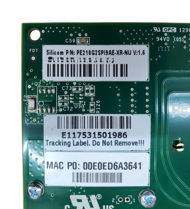 Silicom PE210G2SPI9AE-XR-NU Dual Port 10Gb Ethernet Server Adapter