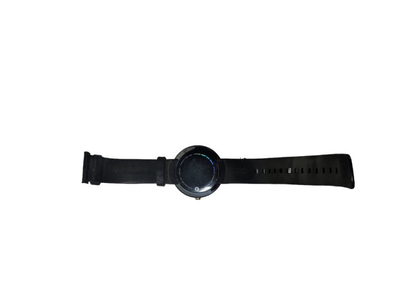 Moto 360 Smartwatch (1st Gen)ewith Black leather band, charger and power adap