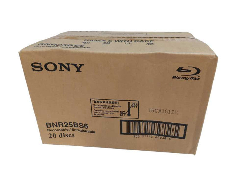Sony Blu-Ray 20 Discs Recordable Model: BNR25BS6 (NEW) Q=