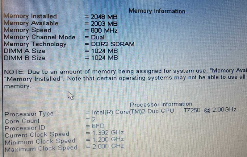 Dell Latitude E5500| Core 2 Duo| 2GB DDR2| NO HDD  Î² BudLap