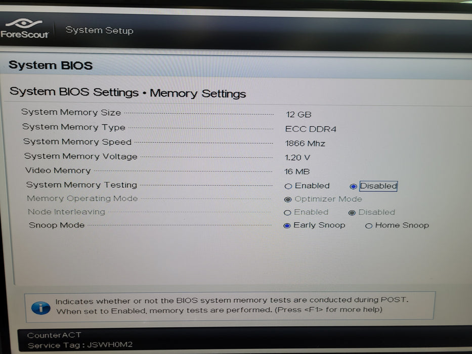 ForeScout CounterACT - Dell OEMR 620 - Xeon E5-2620 v3 12GB