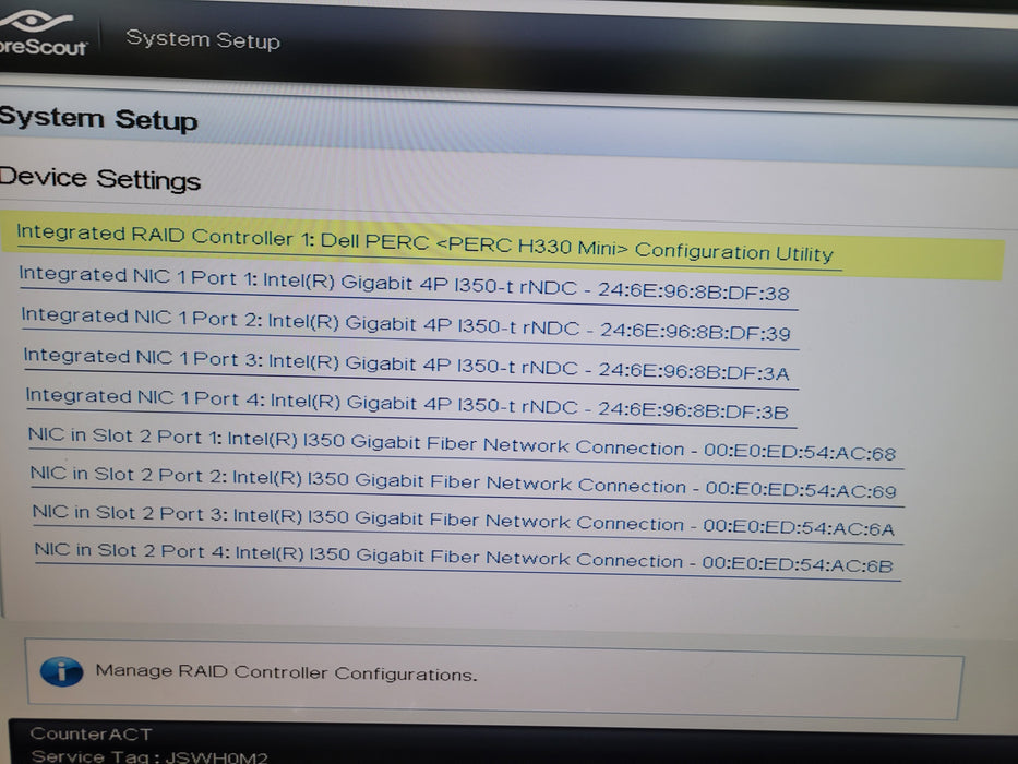 ForeScout CounterACT - Dell OEMR 620 - Xeon E5-2620 v3 12GB