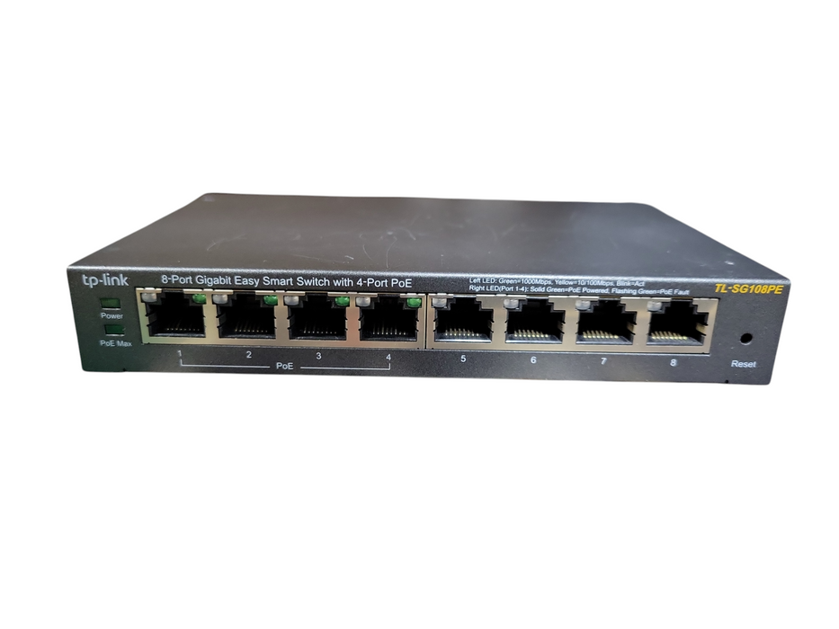 tp-link TL-SG108PE V3 8-Port Gigabit Easy Smart Switch with 4-Port PoE+