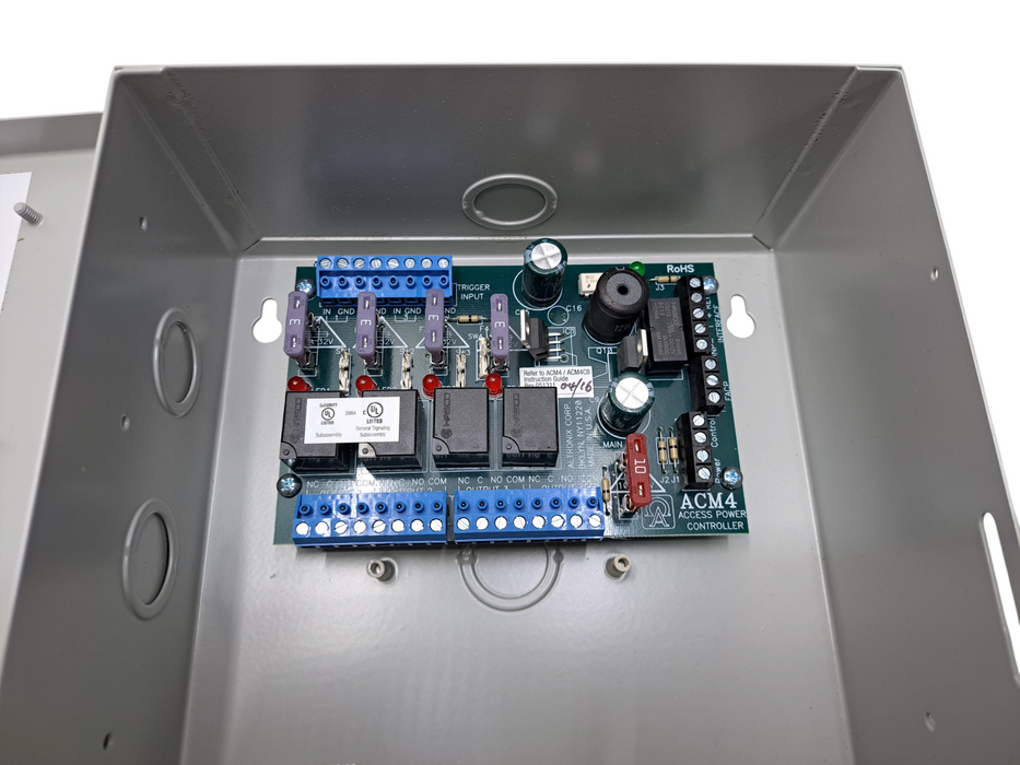 Altronix ACM4E Access Power Controller Fire Alarm Interface 4 Fuse Trigger