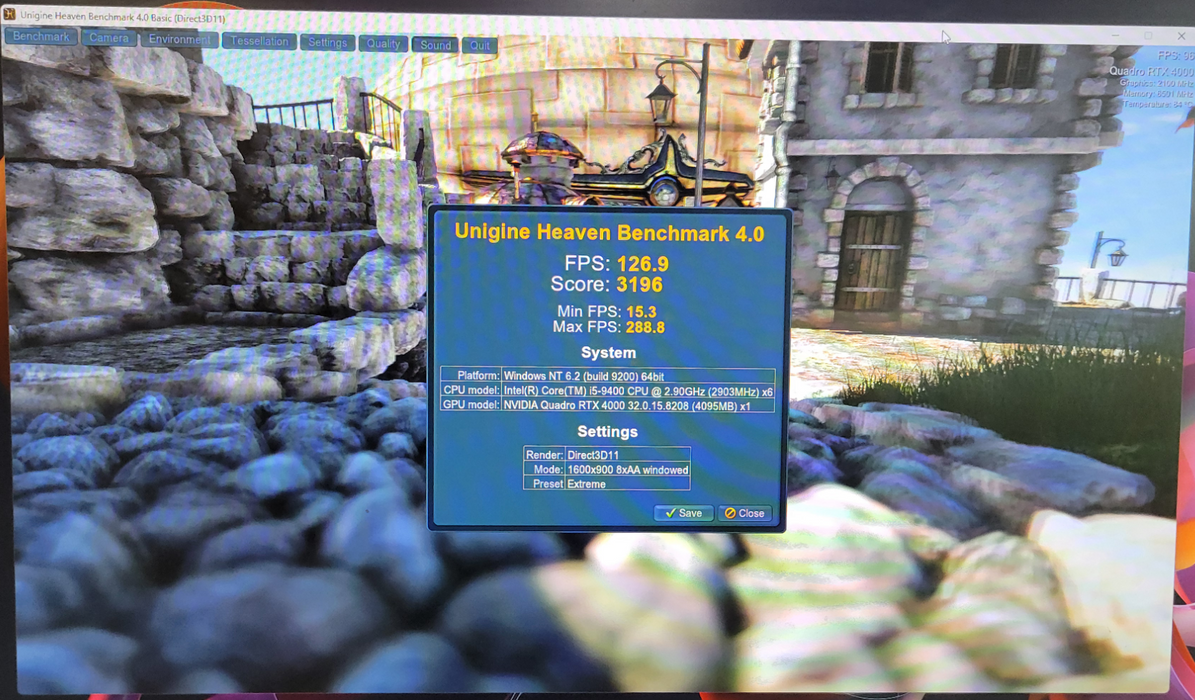 NVIDIA QUADRO RTX 4000 8GB GDDR6 PCIE