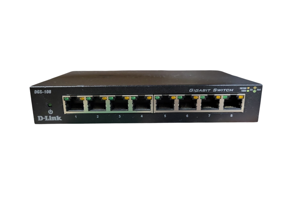 D-Link 8-port Gigabit Metal Desktop Switch DGS-108
