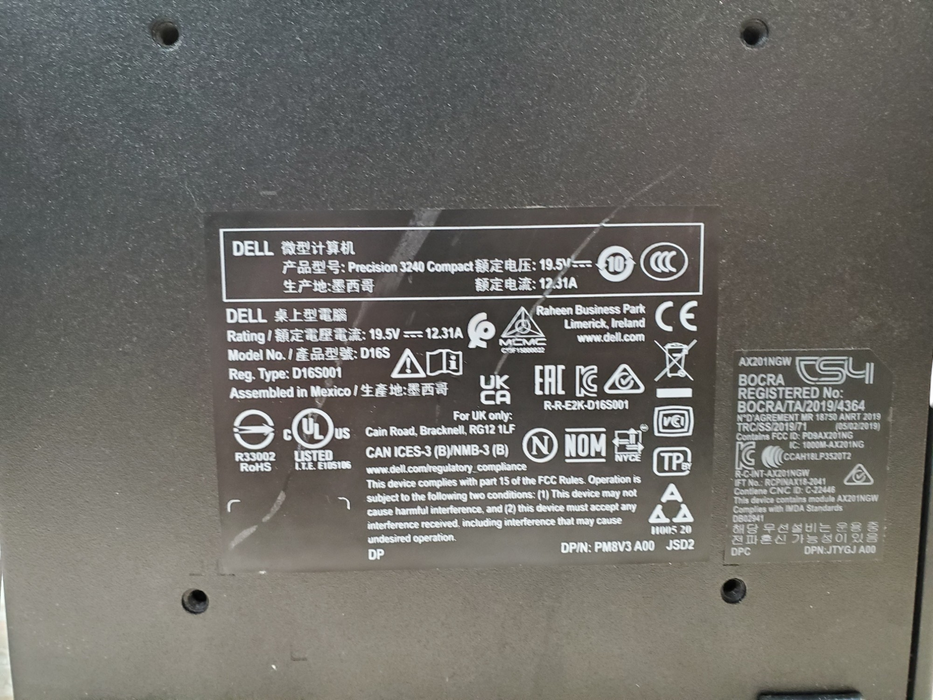 Dell Precision 3240 Compact - Barebones *READ*