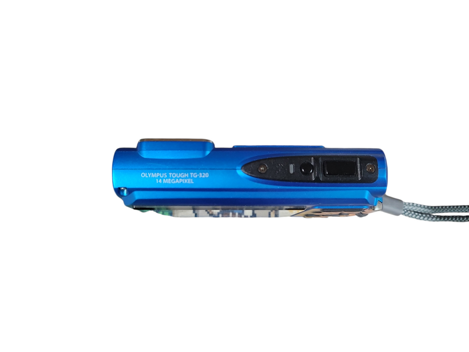 Blue Olympus Tough TG-320 14MP Digital Camera Water & Shock Proof