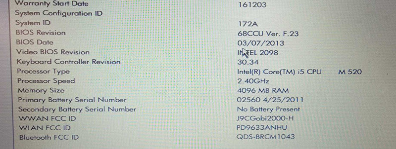 HP EliteBook 8440p| i5 M520| 4GB DDR3| NO HDD  Î² BudLap
