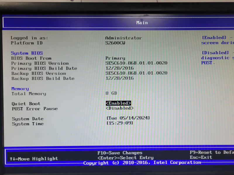 Custom/Intel Tower Server, 1x Xeon E5-2620v4 2.1GHz, 8GB DDR4, Corsair HX1000 _