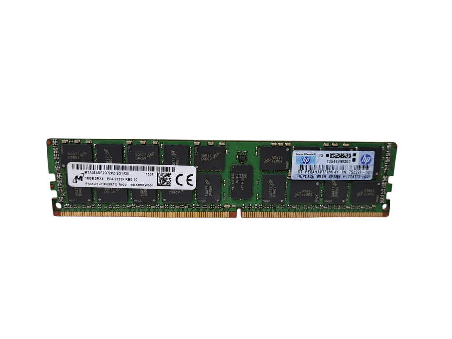Micron 16GB 2RX4 PC4-2133P-RB0 DDR4 Server Memory MTA36ASF2G72PZ-2G1A2