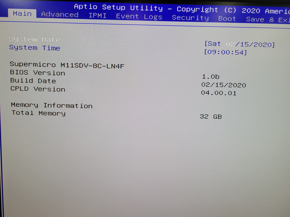 AMDEYPC 3251 8-Core SoC Supermicro M11SDV-8C-LN4F 32GB DDR4