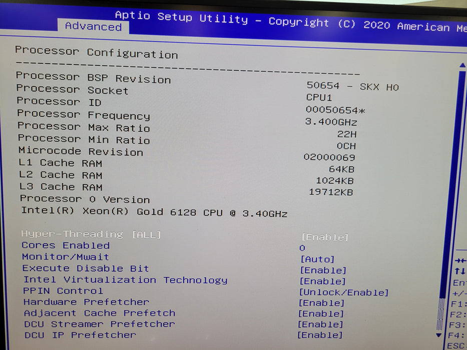 Intel Xeon Gold 6128 Supermicro X11SPi-TF + I/O Plate