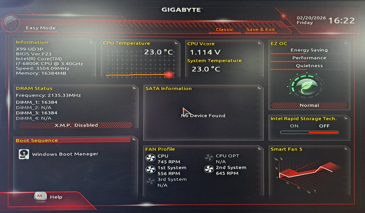 Custom PC | Gigabyte X99-UD3P w/ Intel Core i7-6800K, 32GB DDR4, No HDD