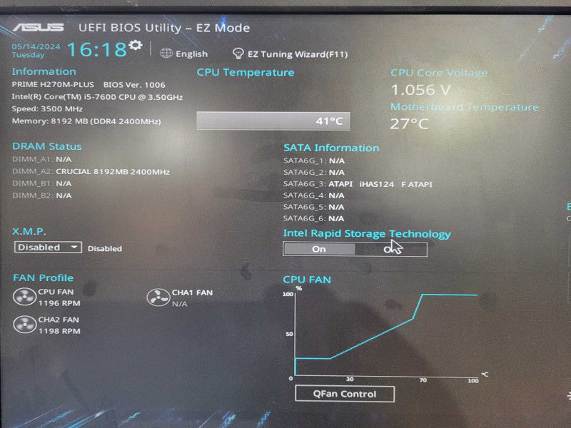Custom PC | Asus H270M-PLUS | i5-7600 @ 3.50GHz 4C, 8GB DDR4 !
