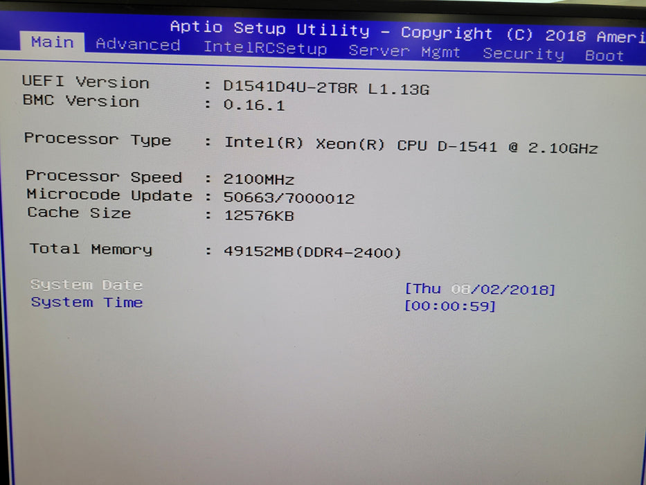 Datto S3P4000 - Intel Xeon D-1541 48GB DDR4 AVAGO ASR3008 400W PSU