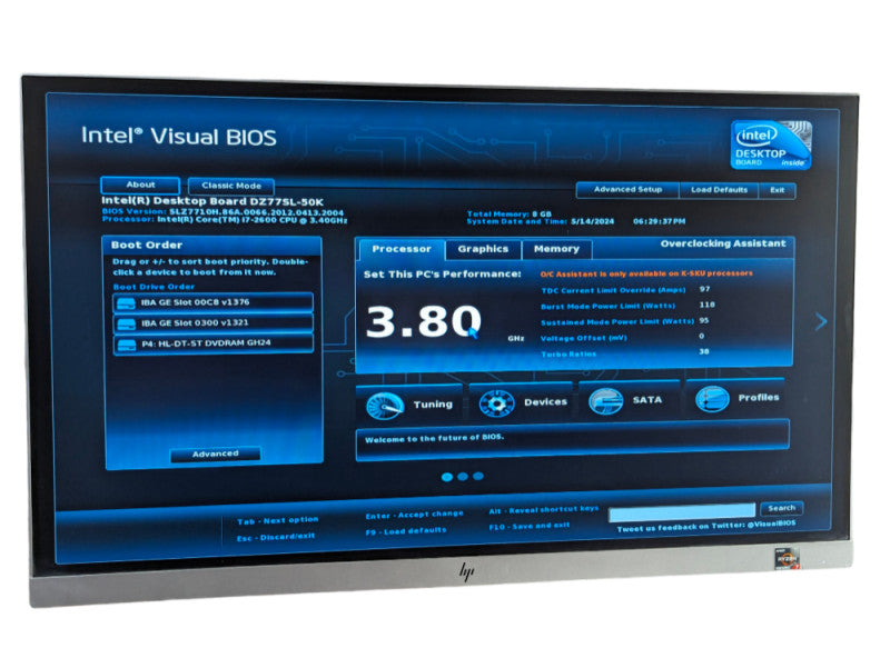 Custom 2U Rack PC Intel DZ77SL-50K Intel Core i7-2600 @ 3.40Ghz 8GB RAM  Q-