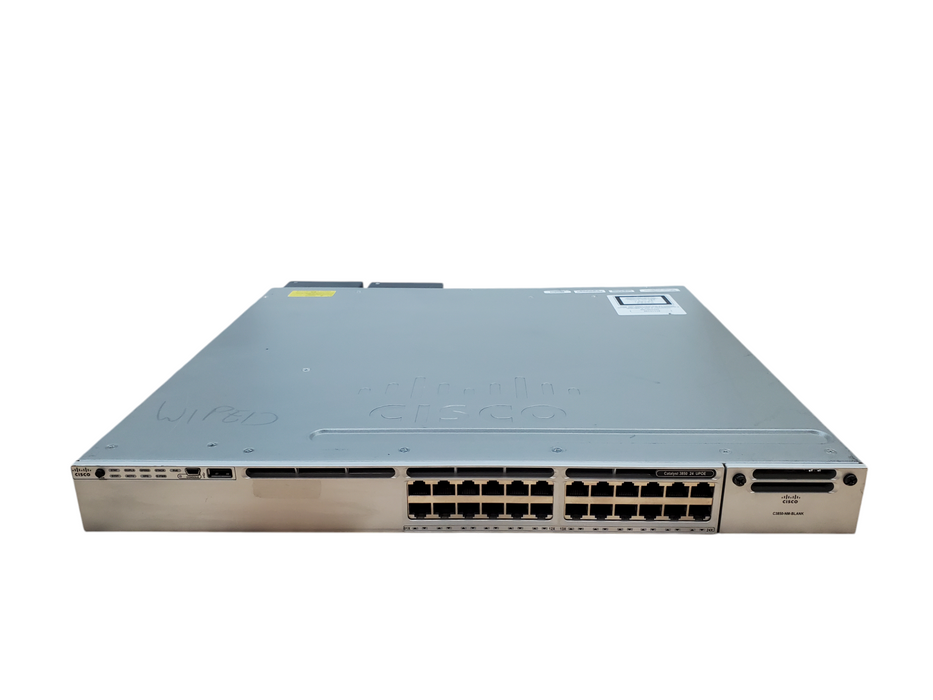 WS-C3850-24U-S V01 | Gigabit Ethernet UPoE Switch - 2x 1100w PSU