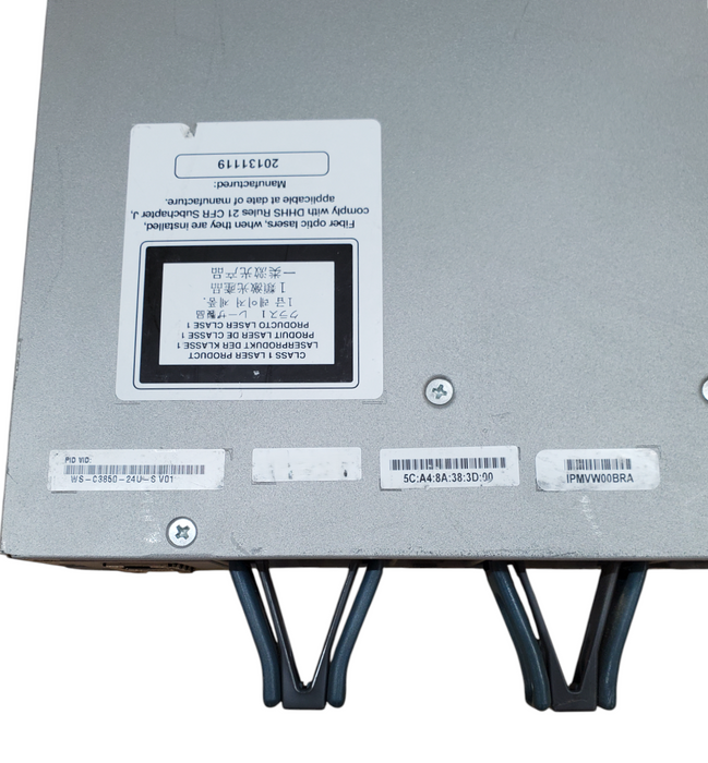 WS-C3850-24U-S V01 | Gigabit Ethernet UPoE Switch - 2x 1100w PSU