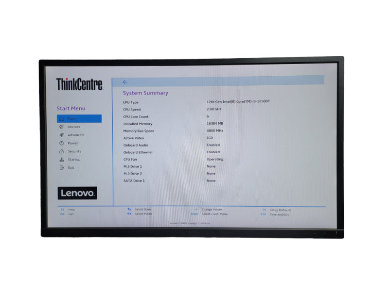 ThinkCentre M80q Gen 3 12th Gen Inter Core i5 - 12500T 16GB DDR4 Ram Î¸