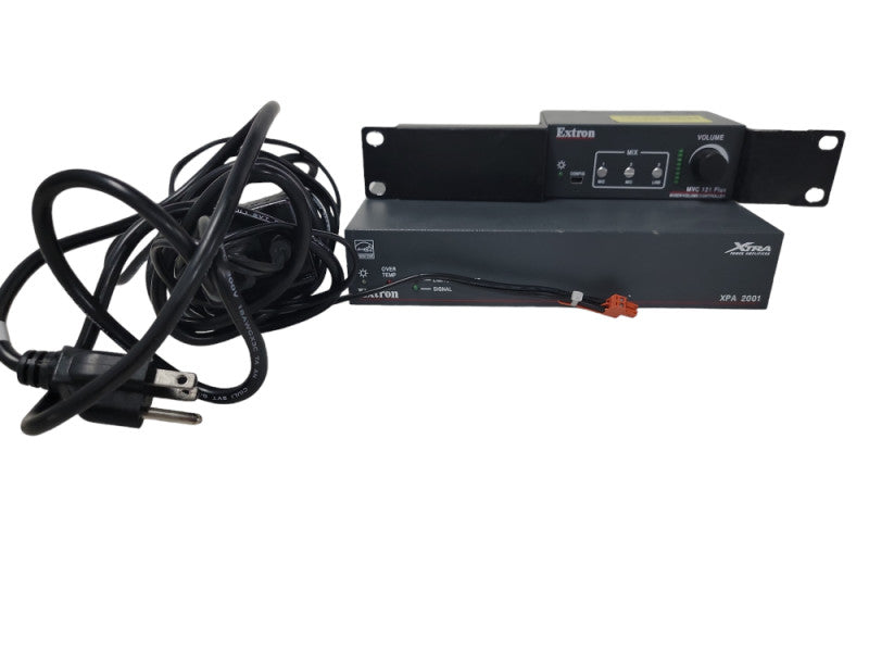 Extron MVC 121 Plus 3 input Mic/Line Stereo Mixer W/ Extron XPA 2001-70V Power Amplifier
