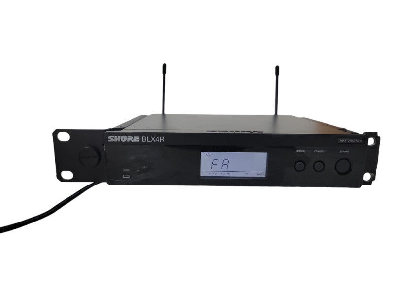Shure BLX4R H9 Wireless Receiver On Rack Mount W/ power adapter