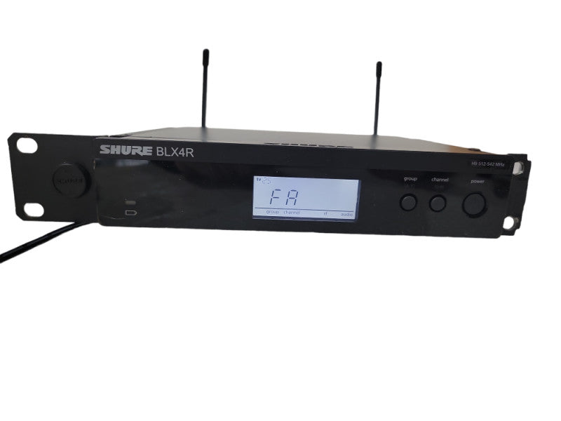 Shure BLX4R H9 Wireless Receiver On Rack Mount W/ power adapter